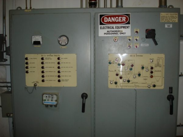 control panel used dust collector