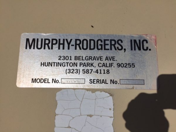 Murphy Rodgers MRSE 17 RAL (7,180 CFM) Used Dust Collector-4956