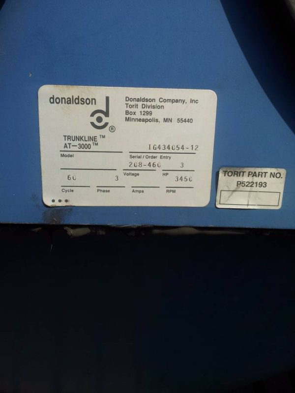 USED Donaldson Torit AT3000 Trunkline Racetrack System (31,900 CFM)-4981
