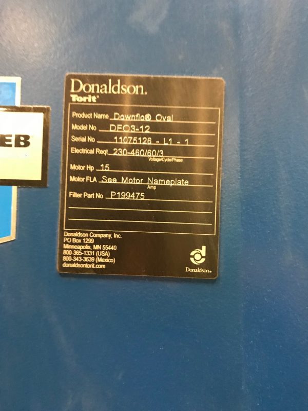 Donaldson Torit DFO 3-12 (5,000 CFM) Used Cartridge Dust Collector-5230